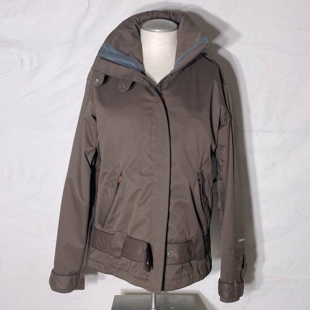 Columbia Brown Convert Ski Snowboard Waterproof Breathable Winter Snow Coat M